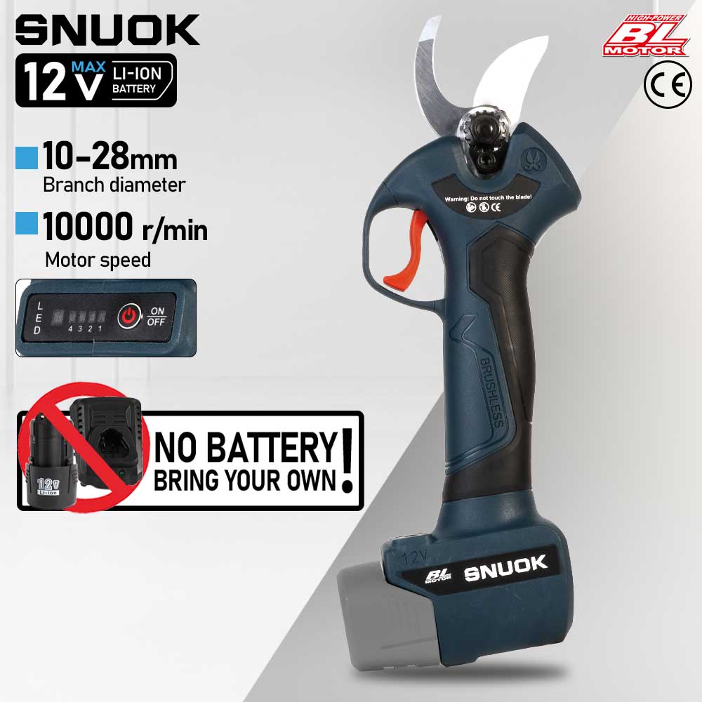 Bonsai Garden Tools - SNUOK 12V fırçasız elektrikli budama makası
