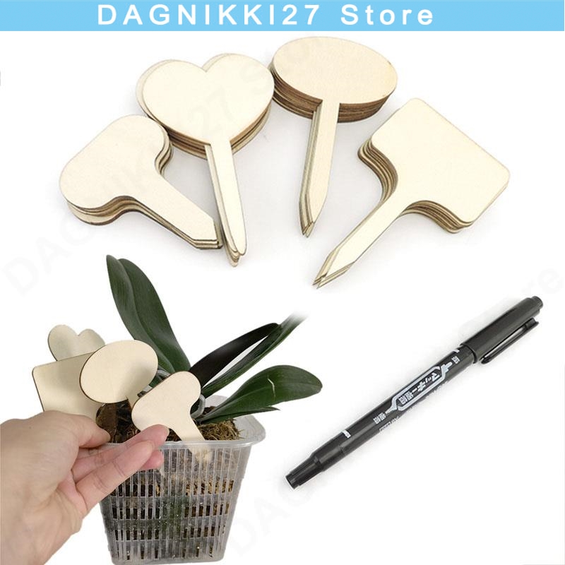 10x T Tipi Ahşap Bitki Etiketl - Bonsai Garden Tools incelemesi ve fiyatı