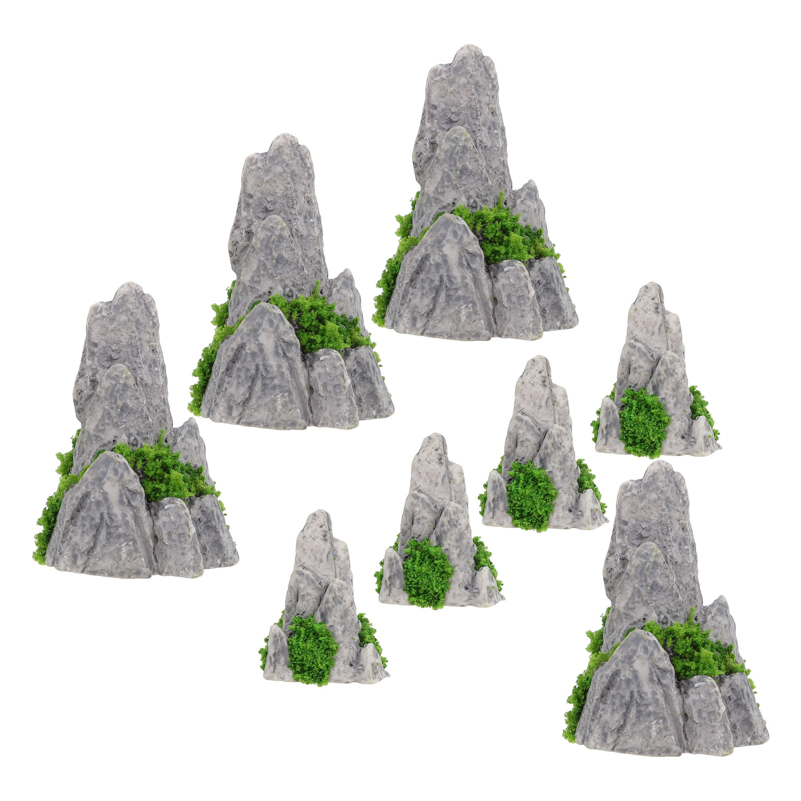8 Adet Mini Reçine Kaya Süsü,  - Bonsai Garden Desk incelemesi ve fiyatı