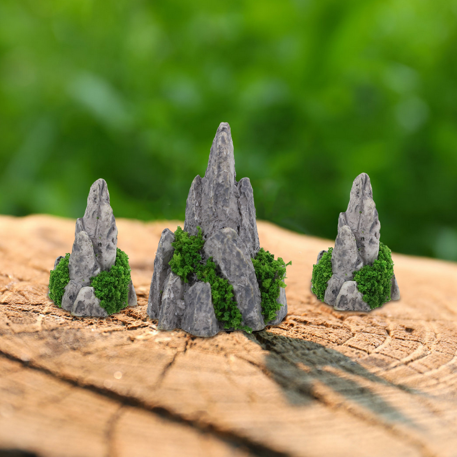 8 Adet Mini Reçine Kaya Süsü,  - Bonsai Garden Desk incelemesi ve fiyatı